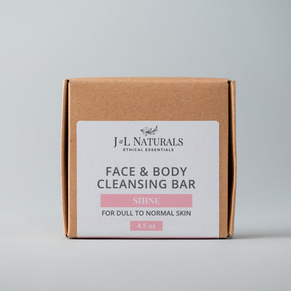 Cleanser Shine Bar on white background