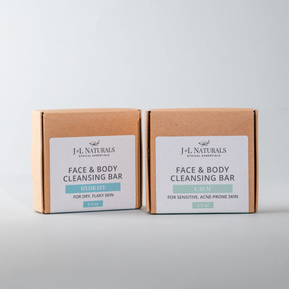 Close-up of the Cleanser Pick 2 packaging highlighting the natural ingredients.